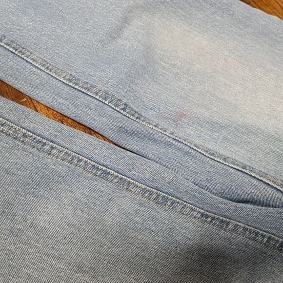 Vintage 90s High Rise Light Wash Straight Leg Jeans Unisex - Picture 11 of 13